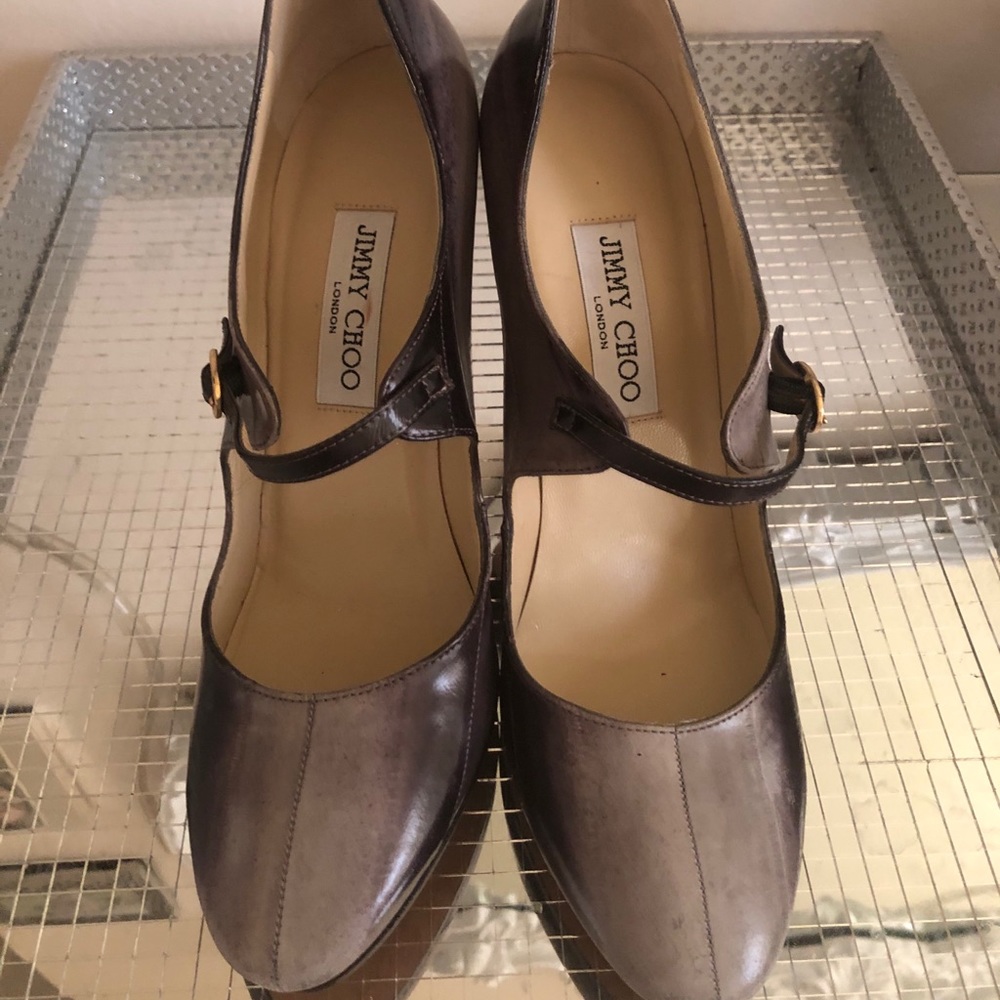 JIMMY CHOO Ombré Mary Jane’s gray’s Size 39